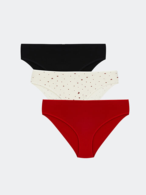 LCW DREAM Baskılı Bikini Külot 3'lü - S60390Z8-LQH