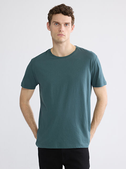 LCWAIKIKI Classic تیشێرتی قۆڵ کورت یه‌خه‌ خڕ جێرسی بۆ پیاوان - S60417Z8-QVA