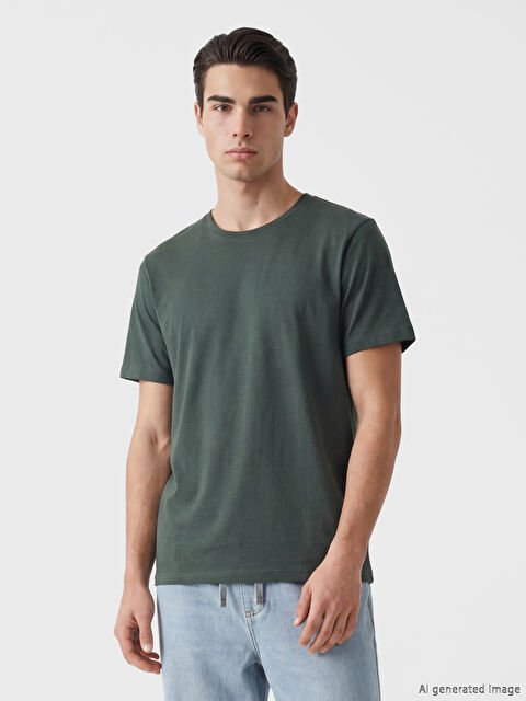 LCWAIKIKI Classic Man GREEN T-Shirt