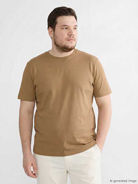 LCWAIKIKI Classic Bisiklet Yaka Erkek Penye Tişört - S60418Z8-SFE