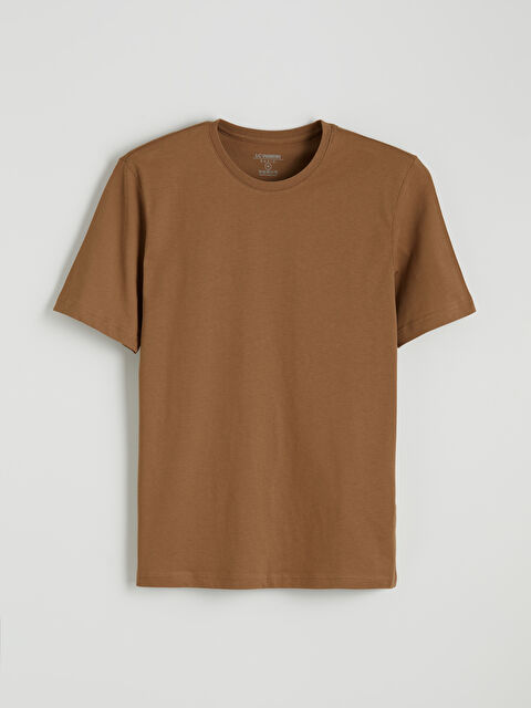 LCWAIKIKI Classic Bisiklet Yaka Penye Erkek Tişört - S60418Z8-SFE