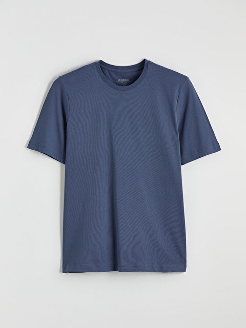 LCWAIKIKI Classic Bisiklet Yaka Penye Erkek Tişört - S60418Z8-SXK