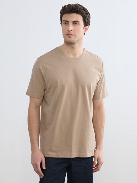 LCWAIKIKI Classic Bisiklet Yaka Erkek Penye Tişört - S60418Z8-SXL