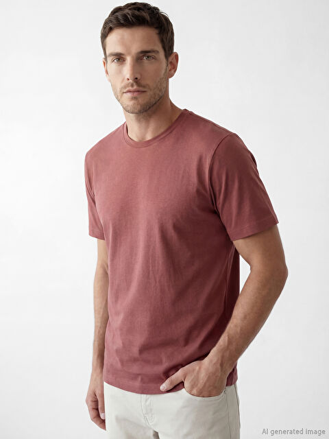 LCWAIKIKI Classic მრგვალი საყელო მამაკაცის ჟერსის მაისური - S60418Z8-H8W