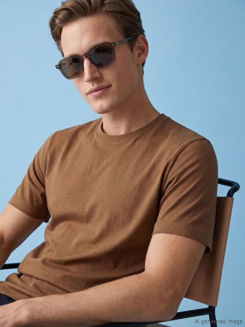 LCWAIKIKI Classic Bisiklet Yaka Erkek Penye Tişört - S60418Z8-SFE