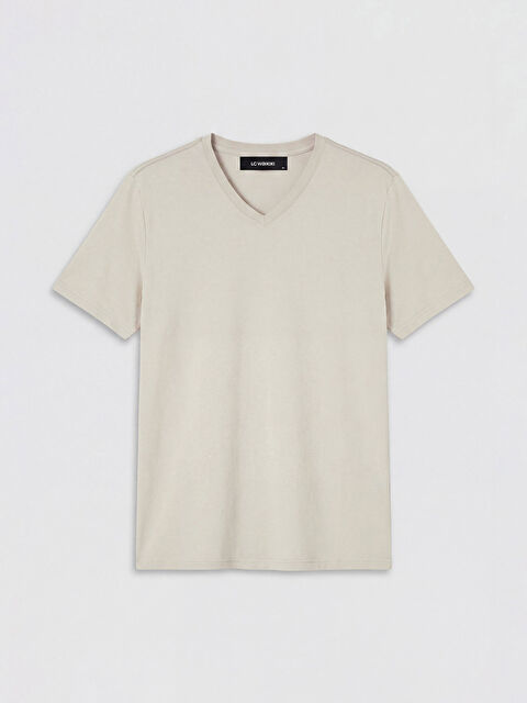 LCWAIKIKI Classic V Yaka Penye Erkek Tişört