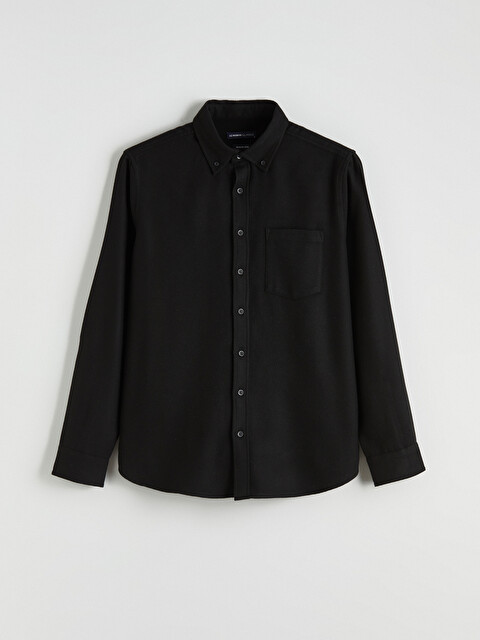 LCWAIKIKI Classic Regular Fit Gabardine Men's Shirt - S60459Z8-RQL