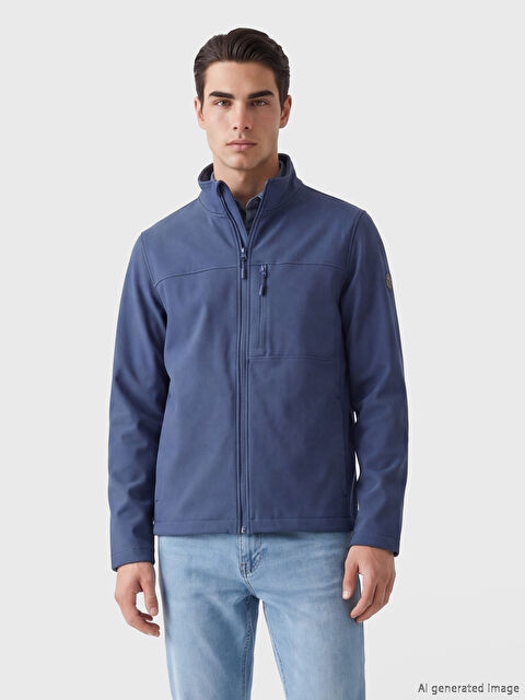 LCWAIKIKI Classic Fit:Regular Mock Neck Men's Coat