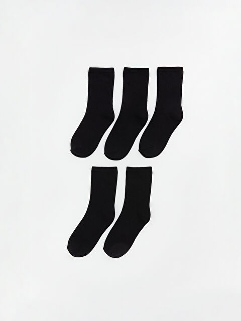 LCW DREAM Kadın Düz Soket Çorap 5'li - S60578Z8-J0F