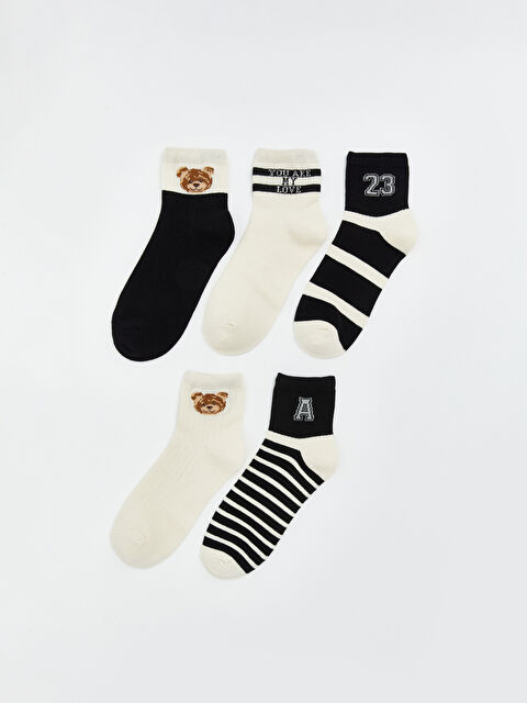 LCW DREAM Woman BLACK Ankle Socks - S60588Z8-J0F