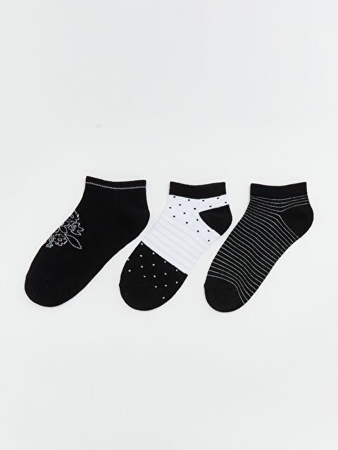 LCW DREAM Desenli Kadın Patik Çorap 3'lü - S60602Z8-CVL