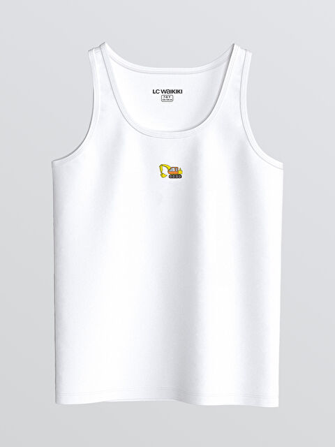 LCW Kids Bisiklet Yaka Erkek Çocuk Atlet - S60715Z1-FDU