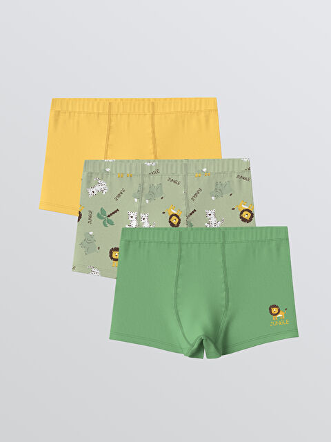 LCW Kids Erkek Bebek Boxer 3'lü Paket - S60718Z1-LRF