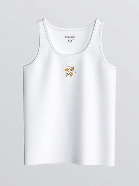 LCW Kids Bisiklet Yaka Erkek Çocuk Baskılı Atlet - S60719Z1-Q6K