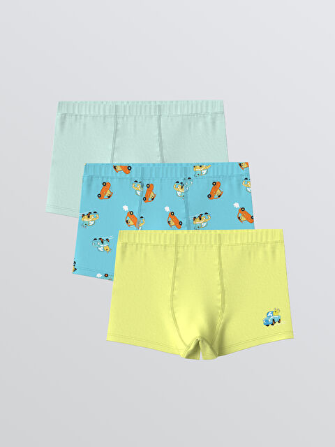 LC WAIKIKI Baskılı Erkek Çocuk Boxer 3'lü - S60746Z1-LQQ
