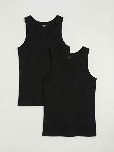 LC WAIKIKI Muška pamučna majica sa U-izrezom, pakovanje od 2 komada - S60796Z8-CVL