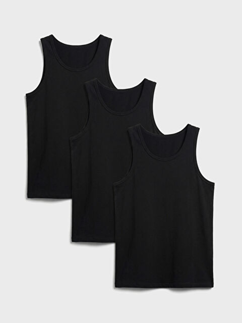 LC WAIKIKI U Yaka Erkek Atlet 3'lü - S60798Z8-CVL