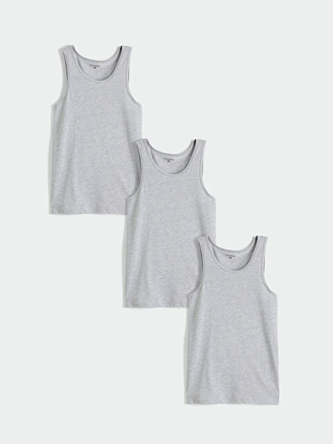 LC WAIKIKI U Yaka Erkek Atlet 3'lü - S60798Z8-LAL