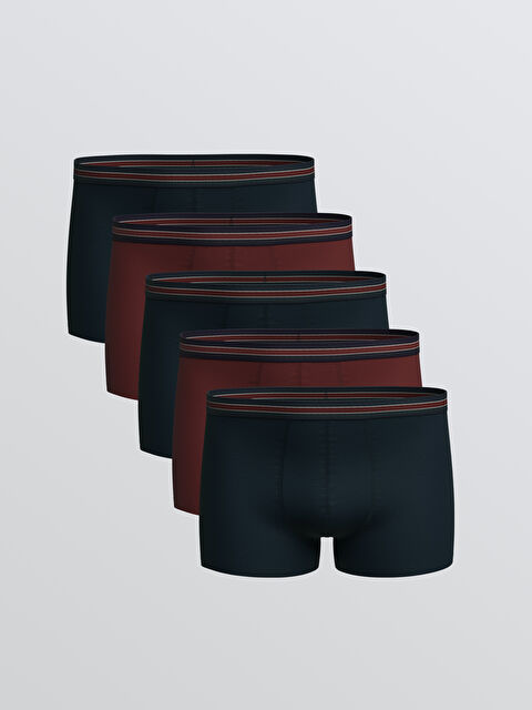 LC WAIKIKI Standart Kalıp Pamuklu Esnek Erkek Boxer 5'li - S60817Z8-HMS