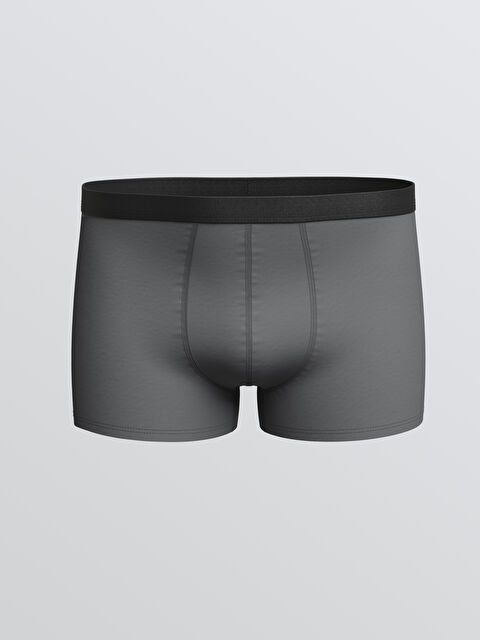 LC WAIKIKI Standart Kalıp Pamuklu Esnek Erkek Boxer - S60828Z8-GYS