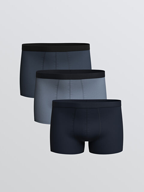 LC WAIKIKI Loose Fit Pamuklu Esnek Erkek Boxer 3'lü  - S60829Z8-H9N