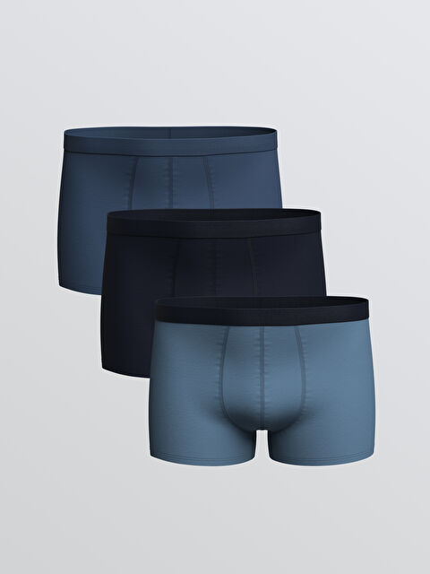 LC WAIKIKI Loose Fit Pamuklu Esnek Erkek Boxer 3'lü  - S60829Z8-HKS