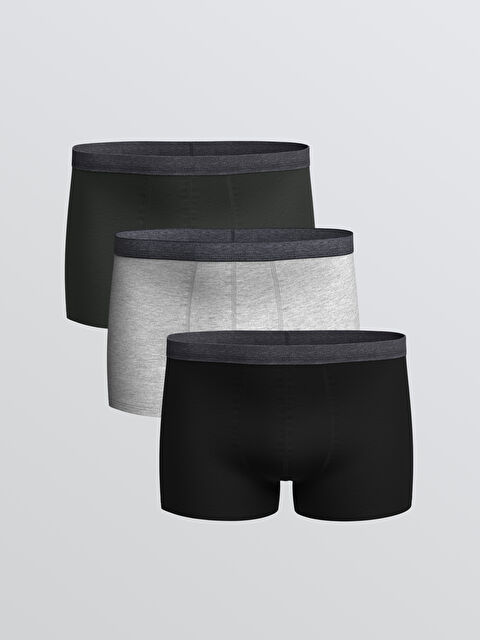 LC WAIKIKI Standart Kalıp Pamuklu Esnek Erkek Boxer 3'lü - S60834Z8-L8N