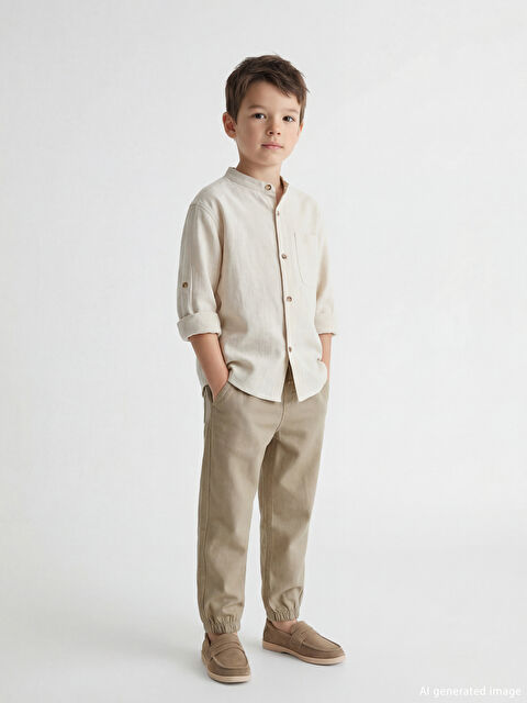 LCW Kids Beli Lastikli Erkek Çocuk Pantolon - S60867Z1-QZR