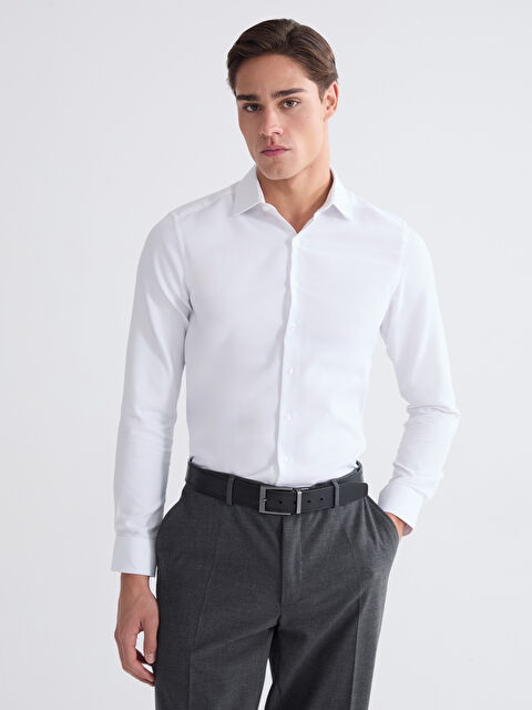 LCWAIKIKI Classic Slim Fit Dobby Men's Shirt - S60910Z8-Q6K