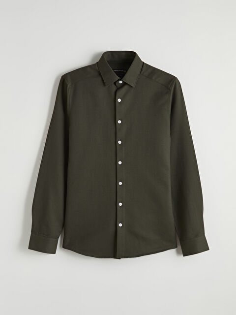 LCWAIKIKI Classic Slim Fit Armürlü Erkek Gömlek - S60910Z8-YJX