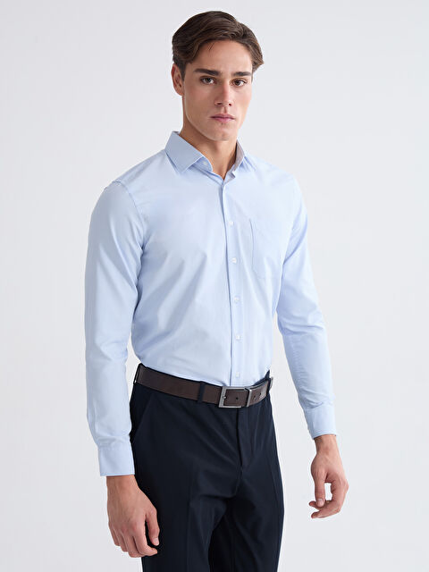 LCWAIKIKI Classic Regular Fit Armürlü Erkek Gömlek - S60911Z8-CU5
