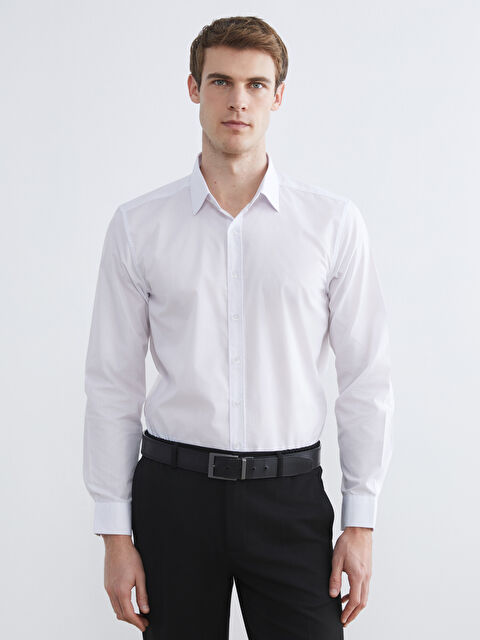 LCWAIKIKI Classic მამაკაცები თეთრი პერანგი - S60913Z8-Q6K