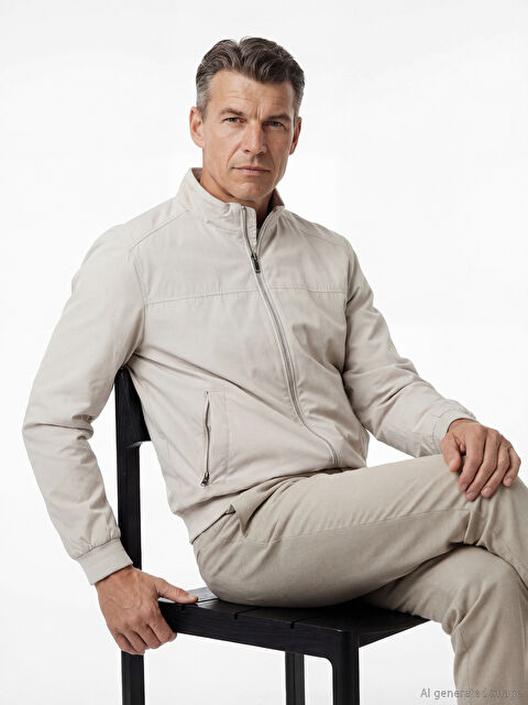 LCWAIKIKI Classic Standart Kalıp Dik Yaka Erkek Mont - S61011Z8-S0L