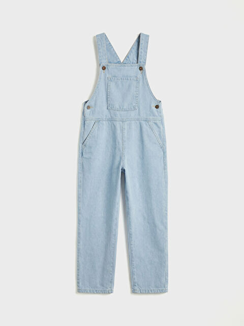 LCW Kids Kare Yaka Erkek Çocuk Jean Salopet - S61136Z1-476