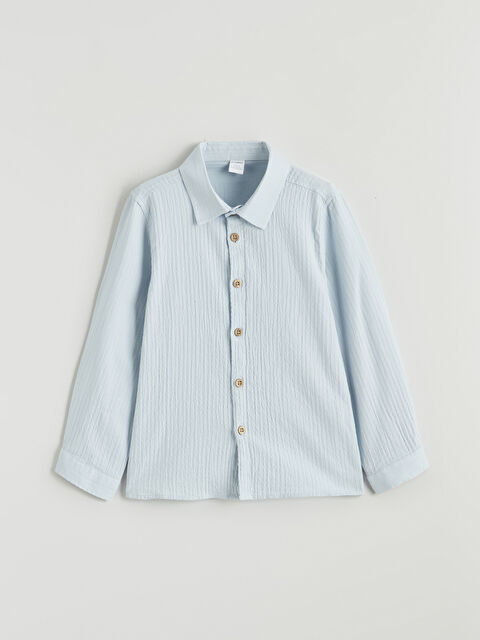 LCW Kids Dokulu Erkek Çocuk Gömlek - S61154Z1-G5Z