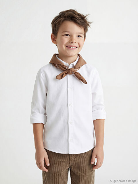 LCW Kids Basic Uzun Kollu Erkek Çocuk Gömlek - S61158Z1-Q6K