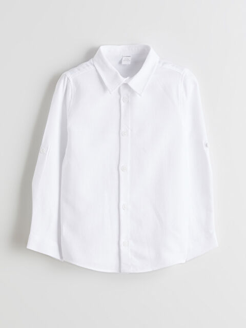 LCW Kids Basic Uzun Kollu Erkek Çocuk Gömlek - S61158Z1-Q6K