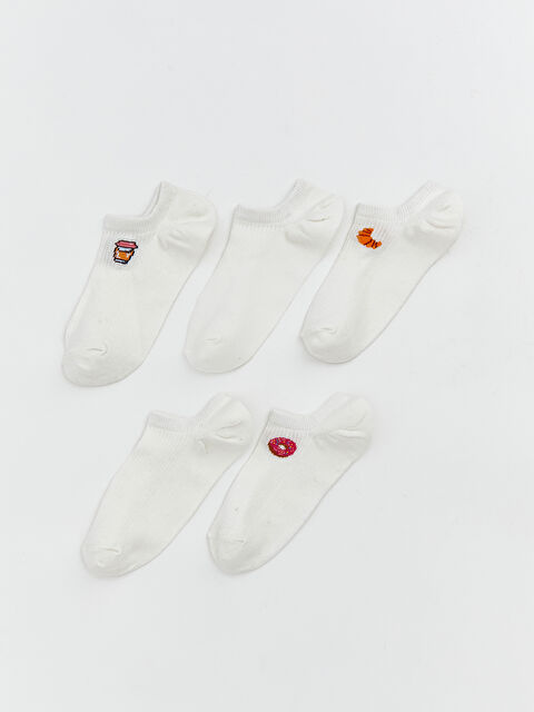 LCW DREAM Desenli Kadın Sneaker Çorap 5'li - S61174Z8-FDU