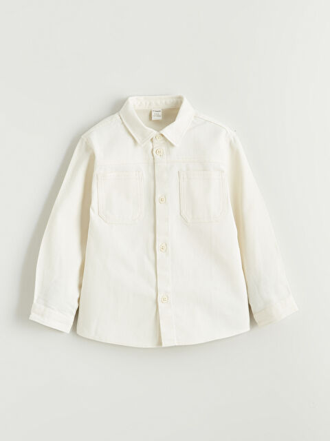 LCW Kids Erkek Çocuk Basic Gabardin Gömlek - S61180Z1-QVK