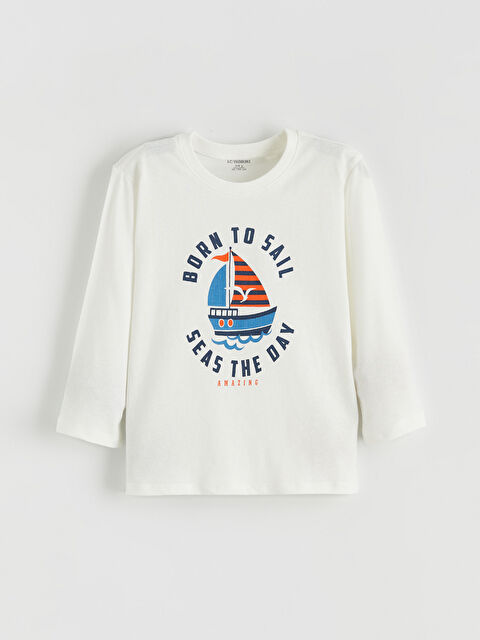 LCW Kids Baskılı Erkek Çocuk Tişört - S61218Z1-R9J