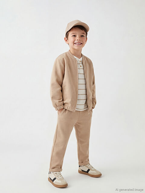LCW Kids Bisiklet Yaka Erkek Çocuk Takım 3'lü  - S61236Z1-GHQ