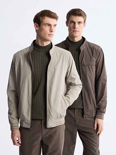 LCWAIKIKI Classic Standart Kalıp Dik Yaka Erkek Mont - S61249Z8-H2S