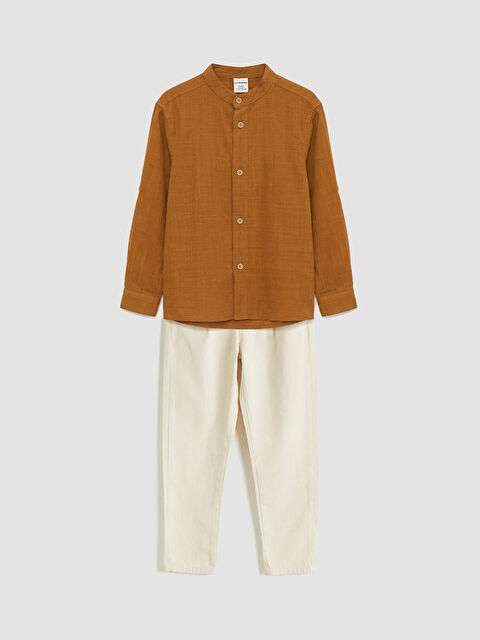 LCW Kids Hakim Yaka Erkek Çocuk Gömlek ve Pantolon - S61278Z1-GTN