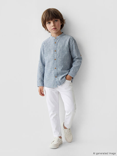 LCW Kids Hakim Yaka Erkek Çocuk Gömlek ve Pantolon