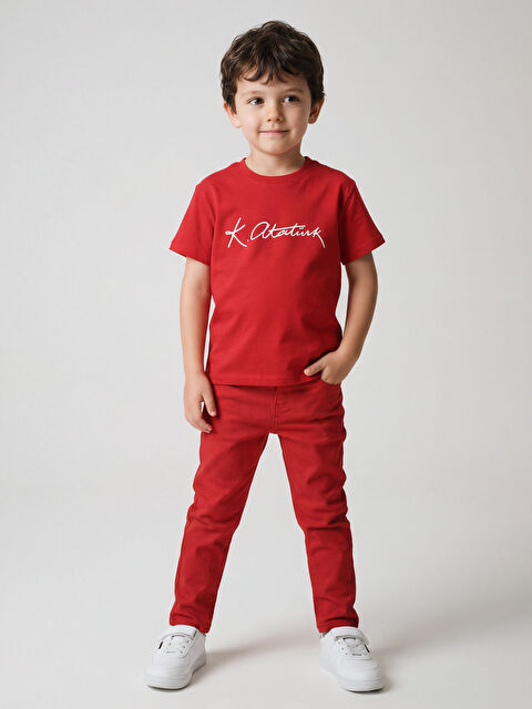 LCW Kids Slim Fit Erkek Çocuk Pantolon - S61289Z1-HPM