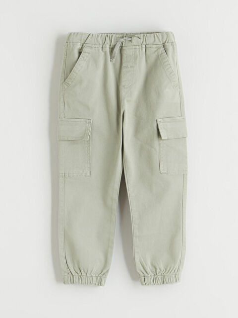 LCW Kids Beli Lastikli Erkek Çocuk Kargo Pantolon - S61291Z1-GGY