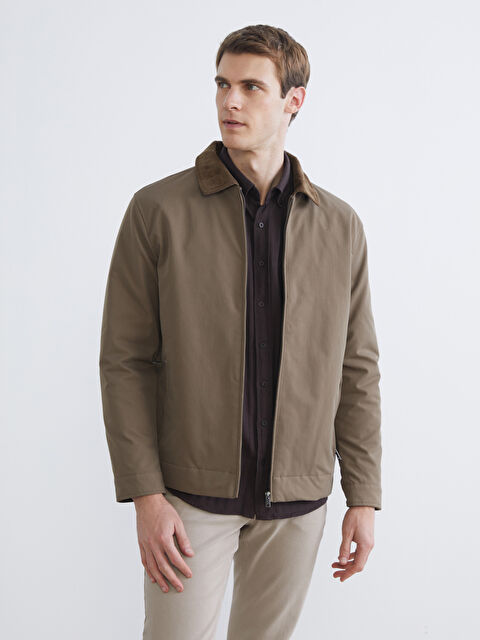 SOUTHBLUE Standart Kalıp Kadife Yaka Erkek Mont - S61292Z8-DFV