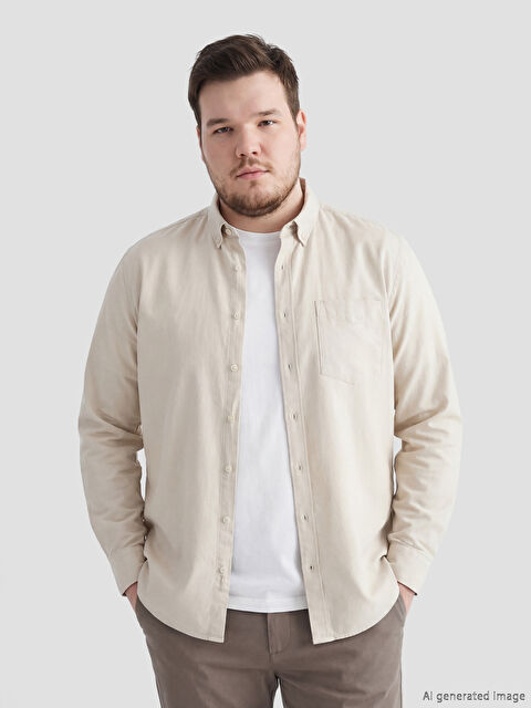 LCWAIKIKI Classic Regular Fit Gabardin Erkek Gömlek - S61329Z8-Y0A