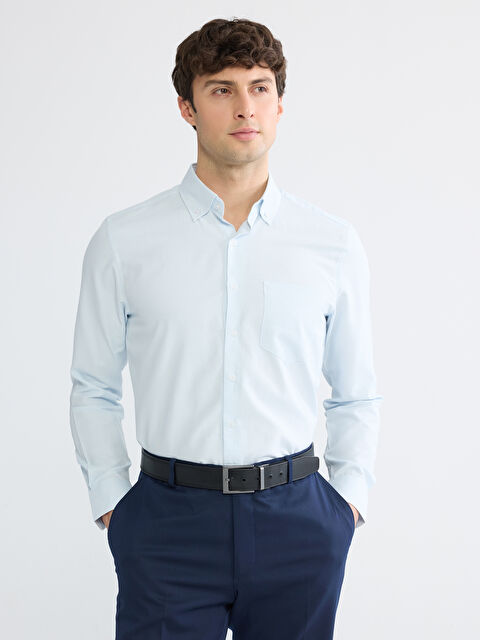 LCWAIKIKI Classic Regular Fit Armürlü Erkek Gömlek - S61333Z8-ZQQ