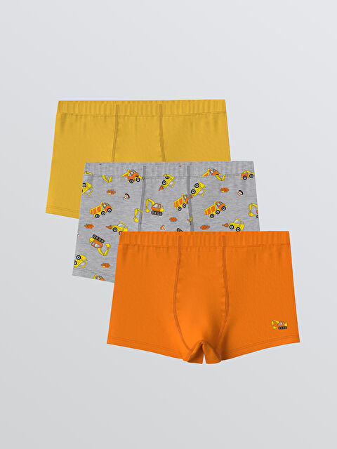LCW Kids Beli Lastikli Erkek Çocuk Boxer 3'lü - S61350Z1-LRW